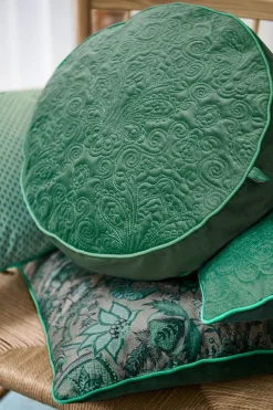 Pip Studio Zierkissen|Bettkissen|Zierkissen Rund Quiltey Days Grün