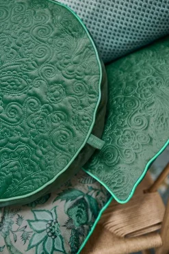 Pip Studio Zierkissen|Bettkissen|Zierkissen Rund Quiltey Days Grün