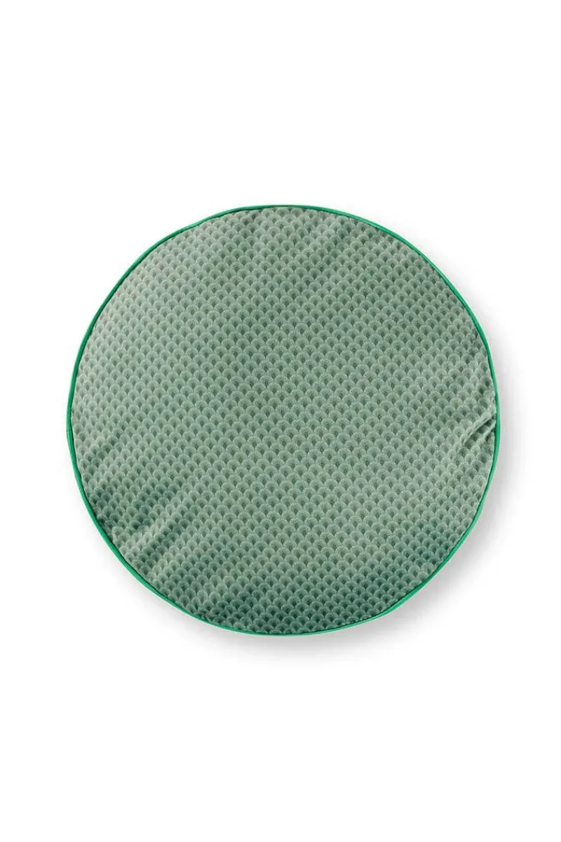 Pip Studio Zierkissen|Bettkissen|Zierkissen Rund Quiltey Days Grün