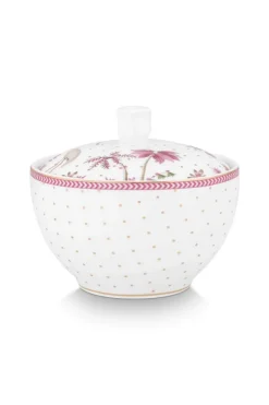Pip Studio Milchkännchen|Zuckerdose Jolie Punkte Gold Rosa