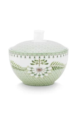Pip Studio Milchkännchen|Zuckerdose Lily&Lotus Fliesen Hell Grün