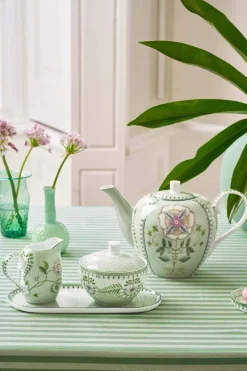 Pip Studio Milchkännchen|Zuckerdose Lily&Lotus Fliesen Hell Grün